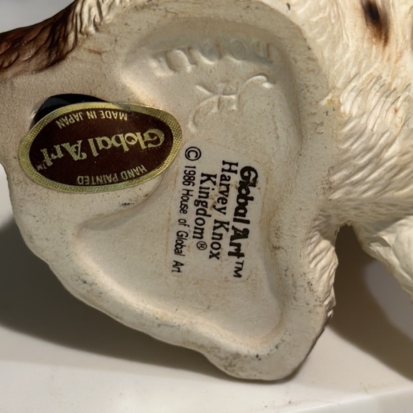 Dog figurine by global Art, 1986 Harvey Knox Kingdom - Picture 4 of 4